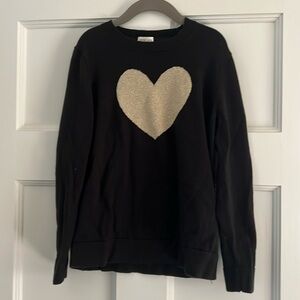 Girls’ Medium (8-9) J. Crew. Crecuts black sweater